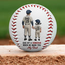 Gift For Father,Sport Dad,Baseball,Dad - Children,Dad's Hobby - Baseball I Caught The Best Dad - Personalized Baseball, Softball