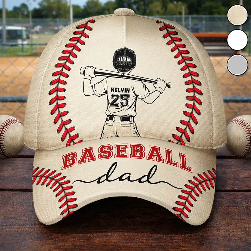 Gift For Mother,Gift For Father,Baseball,Happy - Baseball Mom Dad - Personalized Classic Cap