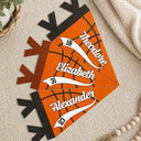 Confident,Back To School,Basketball,Gift For Kids,Custom Text - Basketball Player With Name & Number - Personalized Pennant