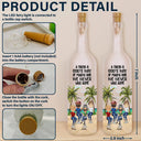 Gift For Bestie, Funny - Beach Bestie I Smile Because You Are My Sister - Personalized Bottle Light