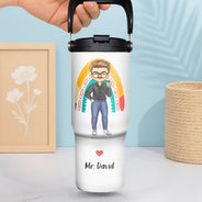 Teacher, Back To School - Behind Every Child Teacher - Personalized 30oz Tumbler With Handle