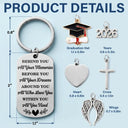 Gift For Yourself,Gift For Women,Gift For Men,Gift For Daughter,Gift For Son,Gift For Bestie,Graduation,Top Market,Non-Eng,Proud - Behind You All Memories - Personalized Stainless Steel Keychain