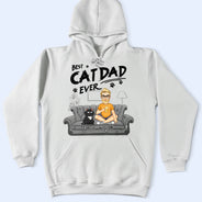 Cat Dad, Cat Lovers, Funny - Best Cat Dad Ever - Personalized T Shirt