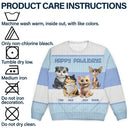 Cat Lovers,Pet Lovers,Funny - Best Cat Mom Ever Funny 3D Cute Cats - Personalized Unisex Ugly Sweater