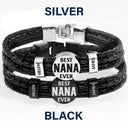 Gift For Father,Parents,Gift For Mother,Happy,Gift For Husband,Gift For Wife,Gift For Grandpa,Gift For Grandma - Best Dad Ever - Personalized Leather Braided Bracelet