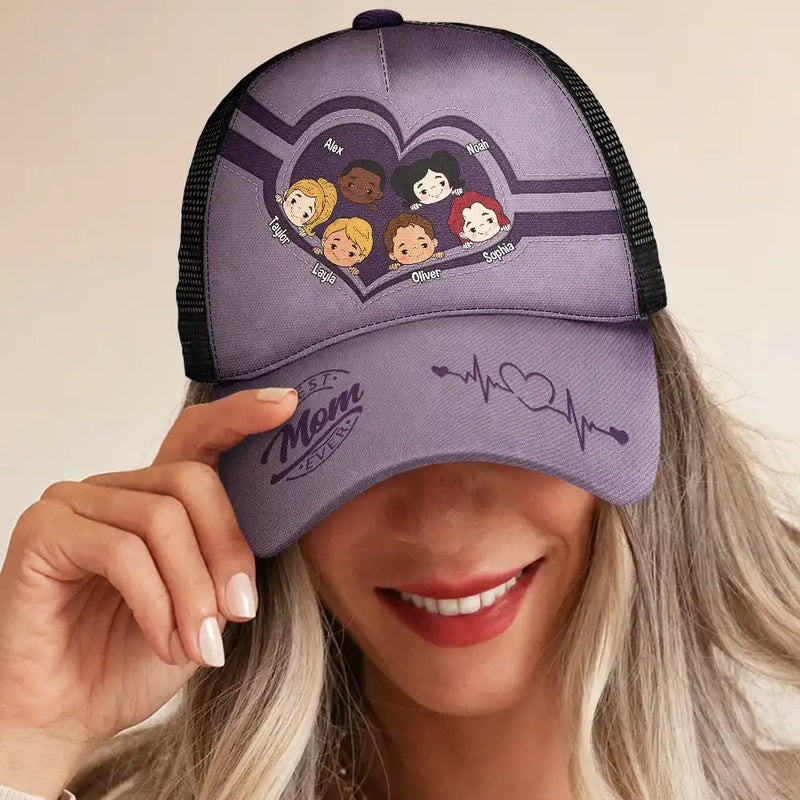 Gift For Father,Happy,Gift For Grandpa - Best Dad Ever - Personalized Mesh-back Casual Cap