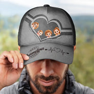 Gift For Father,Happy,Gift For Grandpa - Best Dad Ever 3d Cartoon Kids - Personalized Classic Cap