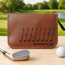 Gift For Men,Gift For Father,Gift For Grandpa,Golf,Sport Dad,Grandpa's Hobby,Dad's Hobby,Gift For Husband,Gift For Couples,Non-Eng,Icon,Adorable - Best Dad Grandpa By Par For Golf Lovers - Personalized Leather Golf Bag