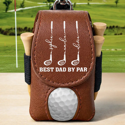 Leather Golf Ball Holder