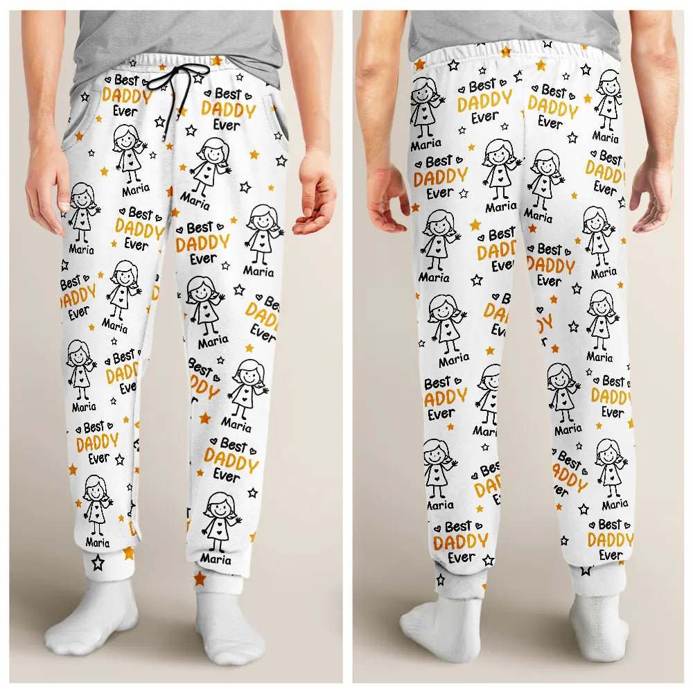 Gift For Grandpa, Gift For Father, Happy - Best Dad Grandpa Ever - Personalized Pajama Pants