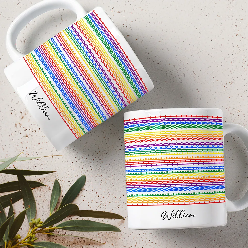 Gift For Couples,Gift For Husband,Gift For Wife,Gift For Boyfriend,Gift For Girlfriend,LGBT,Gift For Yourself,Gift For Women,Gift For Men,Love,Funny - Love Whoever You Want Hidden Message - Personalized Mug