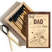 Gift For Grandpa,Grandpa - Grandkids,Gift For Father,Dad - Children,Non-Eng - Best Daddy Grandpa Ever - Personalized Wooden Matchbox