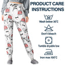 Pet Lovers,Pet Mom,Pet Dad,Dog Lovers,Dog Mom,Dog Dad,Love - Best Dog Dad Dog Mom Pattern - Personalized Pajama Pants