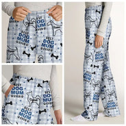 Pet Lovers,Pet Mom,Pet Dad,Dog Lovers,Dog Mom,Dog Dad,Love - Best Dog Dad Dog Mom Pattern - Personalized Pajama Pants