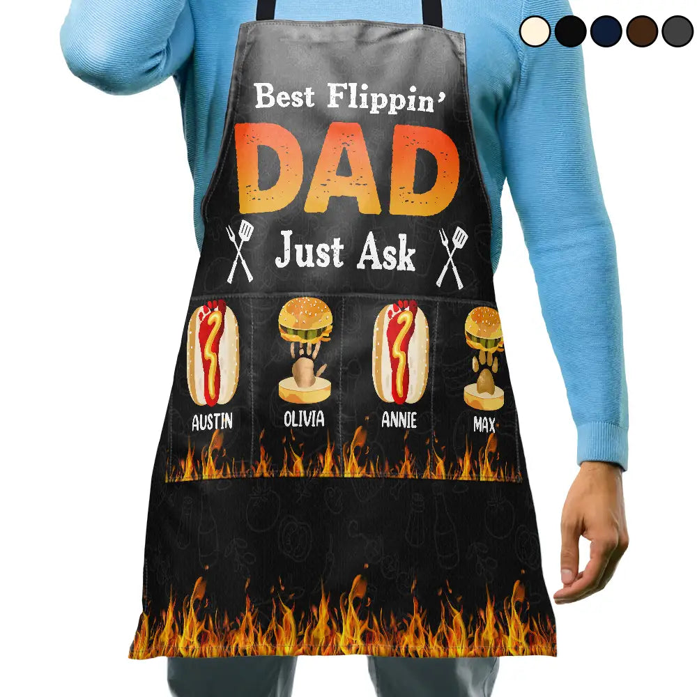 Best Flippin' Dad Jusk Ask - Personalized Apron