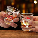 Gift For Father, Funny - Best Shot Of The Day Golf - Personalized Shot Glass