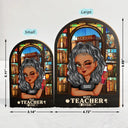 Teacher, Happy, Gift For Yourself - Best Teacher Ever - Personalized Wood Book Ends