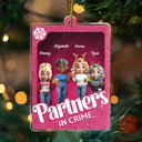 Christmas,Gift For Bestie,Gift For Sisters,Happy - Besties Forever 3D Effect Toy Box - Personalized Custom Shaped Acrylic Ornament