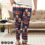 Gift For Bestie,Christmas,Happy,Gift For Sisters,Gift For Brothers,Gift For Sibling,Cousin - Besties Friends Siblings Forever 3D Effect - Personalized Pajama Pants