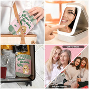 Gift For Wife, Gift For Girlfriend, Gift For Women, Gift For Yourself, Gift For Aunt, Gift For Mother, Gift For Sisters, Gift For Bestie, Funny - Better Late Than Ugly - Personalized Makeup Box With LED Mirror