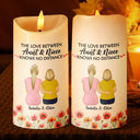 Gift For Yourself,Gift For Women,Gift For Aunt,Gift For Mother,Mom - Daughters (Adult),Mom - Daughters (Young),Gift For Grandma,Grandma - Grandkids,Gift For Daughter,Love - Birth Flower Mother & Daughter Forever Linked - Personalized Flameless LED Candle