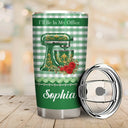 Baking,Christmas,Cozy,Gift For Yourself,Gift For Women,Icon - Birth Flower Stand Mixer With Name For Baking Lovers - Personalized Tumbler