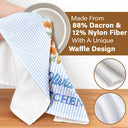 Top Market,Gift For Yourself,Cooking,Gift For Women,Icon,Happy - Birth Flower Striped Pattern - Personalized Kitchen Towel