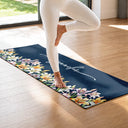 Gift For Yourself,Gift For Women,Yoga,Healing,Icon - Birth Flower With Name - Personalized Yoga Mat