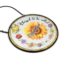 Gift For Grandma, Love - Birth Flowers Bless to Be Called - Personalized Stained Glass Window Hanging Suncatcher