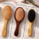 Gift For Wife,Gift For Girlfriend,Gift For Women,Gift For Yourself,Gift For Aunt,Gift For Mother,Gift For Grandma,Gift For Daughter,Gift For Sisters,Gift For Bestie,Happy - Birth Flowers Women Girl Bestie Sister Mom - Personalized Wooden Hair Brush