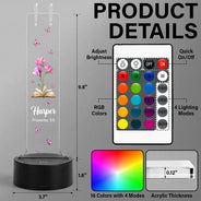 Top Market, Gift For Yourself, Healing, Icon - Birth Month Flower Bible Verse References - Personalized Headphone Stand