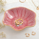 Gift For Yourself, Gift For Women, Happy, Reading - Birth Month Flower Reading Girl - Personalized Lotus Jewelry Dish
