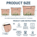 Gift For Yourself,Gift For Women,Happy - Birth Month Flower Watercolor Blooming In Love - Personalized Cosmetic Bag