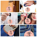 Confident,Icon - Birth Month Flowers Sketch Bloom Where You're Planted - Personalized Acrylic Keychain