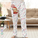 Gift For Yourself,Gift For Women,Happy,Christmas - Birth Month Flowers Turban Woman - Personalized Pajama Pants