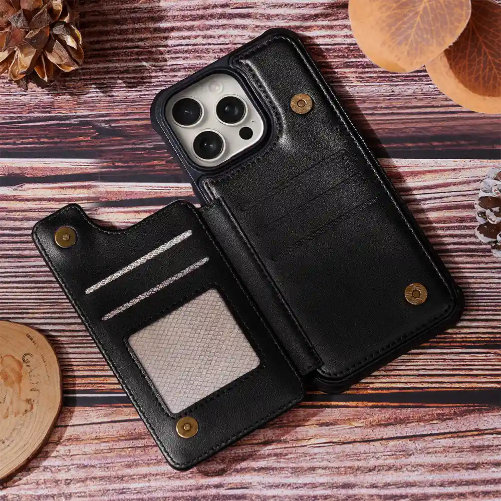 Nurse, Gift For Women, Gift For Men, Happy - Job Title 3D Effect Nurse - Personalized Leather Flip Wallet Phone Case