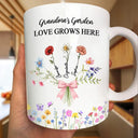 Gift For Mother,Happy,Love,Mom - Daughters (Adult),Mom - Daughters (Young),Vector - Blooming Bond Of Mother And Daughter - Personalized Mug