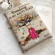 Reading,Gift For Yourself,Happy - Book Tree So Many Books So Little Time - Personalized Book Sleeve