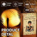Gift For Yourself, Gift For Women, Gift For Men, Reading, Happy - Book Whore Spread Those Pages - Personalized Book Lamp