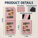 Reading,Gift For Yourself,Happy - Bookish Monogram Girl With Book - Personalized Leather Bookmark