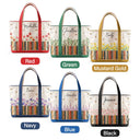 Reading,Gift For Yourself,Gift For Women,Icon,Happy - Bookshelf Flower Garden Woman Name - Personalized Fabric Tote Bag