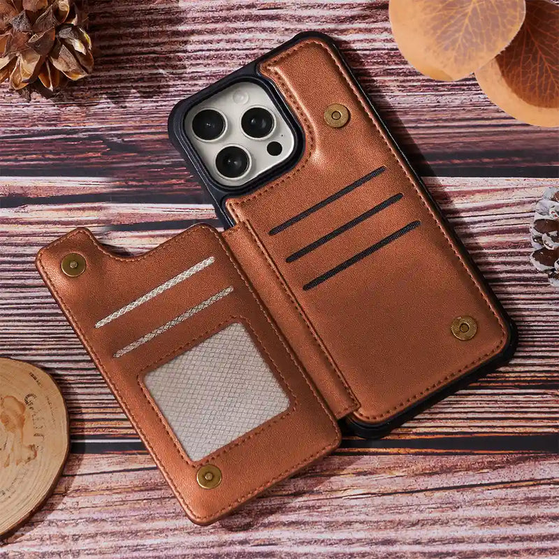 Gift For Yourself, Camping - The Campsite Is Calling - Personalized Leather Flip Wallet Phone Case