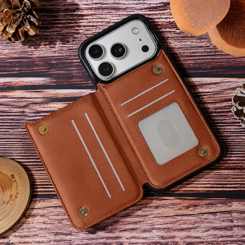 Gift For Yourself, Camping - The Campsite Is Calling - Personalized Leather Flip Wallet Phone Case