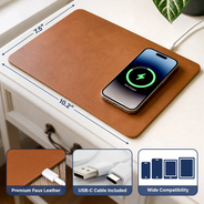 Gift For Father, Proud, Custom Text - Classic Year Limited Edition - Personalized Leather Charging Mat