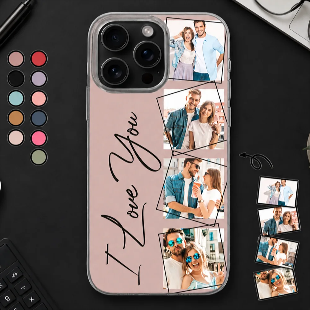 Custom Photo Your Loved Ones - Gift For Couples, Family BFF Best Friends, Besties - Personalized Clear Phone Case