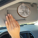 Gift For Husband,Gift For Boyfriend,Gift For Couples,Love - Drive Safe I Love You Stick Figures - Personalized Custom Shaped Car Visor Clip