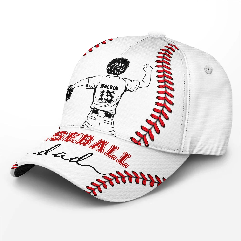 Gift For Mother,Gift For Father,Baseball,Happy - Baseball Mom Dad - Personalized Classic Cap