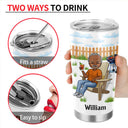 Retired Under New Management - Retirement Gift - Personalized Custom Tumbler