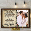 Custom Photo Couple Husband Wife When I Say Photo Gift Custom Poster, Wedding Gift, Anniversary, Wall Pictures, Wall Art, Wall Decor