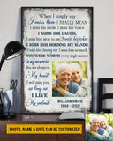 Custom Photo Gift Memorial I Miss Him Custom Poster, Couple Gift, Sympathy, Memorial Gift, Wall Pictures, Wall Art, Wall Decor